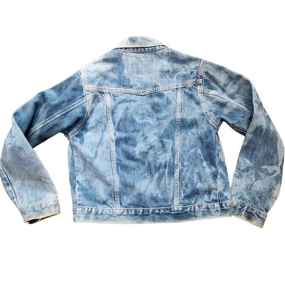 y2k Vintage white blue tag 90s Levi's denim jacket L, made in the USA - Picture 3 of 10